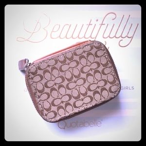 small coach zipper case